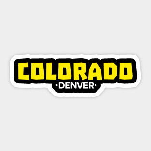 COLORADO denver t-shirt classic Sticker